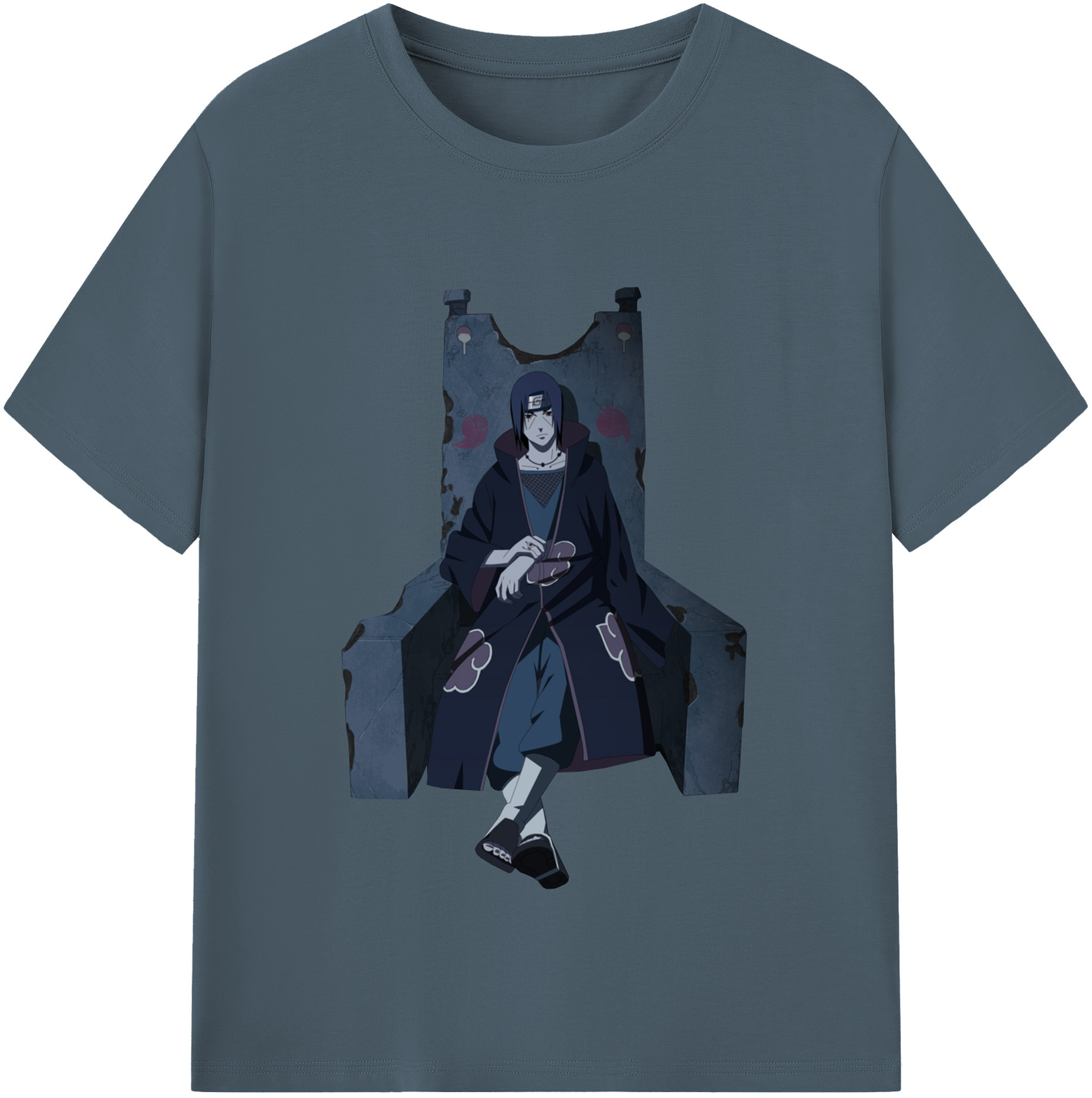 （画像用） NARUTO -ナルト- うちは イタチ Uchiha Itachi 綿100％半袖Tシャツ（フロントプリント）